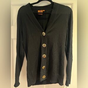 Tory Burch Black Knitwear with  Logo buttons